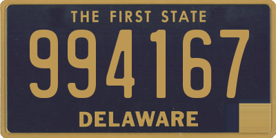 DE license plate 994167