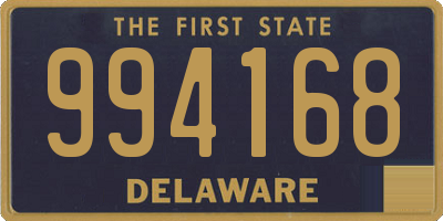 DE license plate 994168