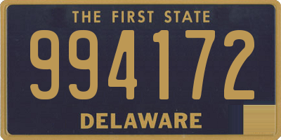 DE license plate 994172