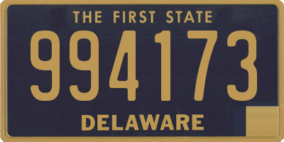 DE license plate 994173