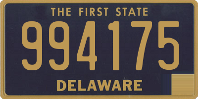 DE license plate 994175