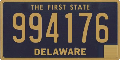 DE license plate 994176