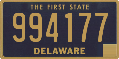 DE license plate 994177