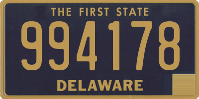 DE license plate 994178