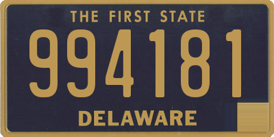 DE license plate 994181