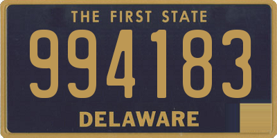 DE license plate 994183