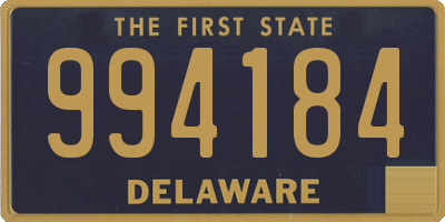 DE license plate 994184