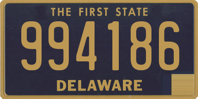 DE license plate 994186