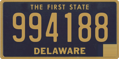 DE license plate 994188