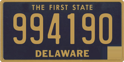 DE license plate 994190