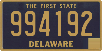 DE license plate 994192