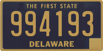 DE license plate 994193