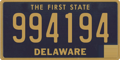 DE license plate 994194