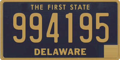 DE license plate 994195