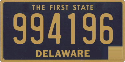 DE license plate 994196