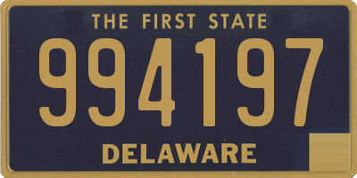 DE license plate 994197