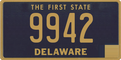 DE license plate 9942