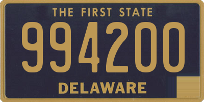 DE license plate 994200