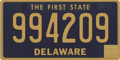 DE license plate 994209