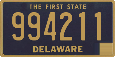 DE license plate 994211