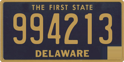 DE license plate 994213