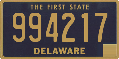 DE license plate 994217