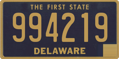 DE license plate 994219