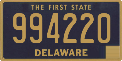 DE license plate 994220