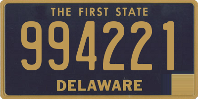 DE license plate 994221