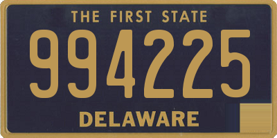 DE license plate 994225