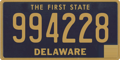 DE license plate 994228