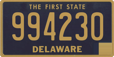 DE license plate 994230