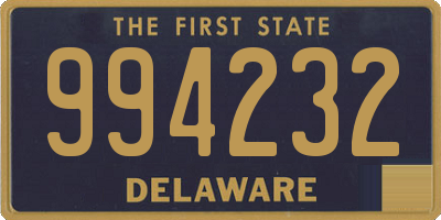 DE license plate 994232