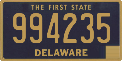 DE license plate 994235