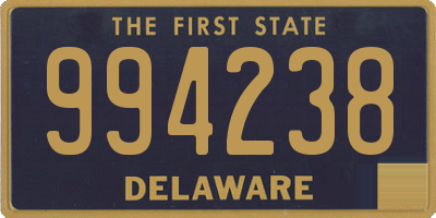 DE license plate 994238