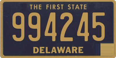 DE license plate 994245