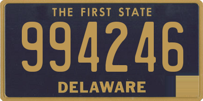 DE license plate 994246