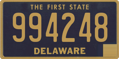 DE license plate 994248