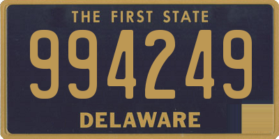 DE license plate 994249