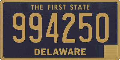 DE license plate 994250