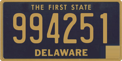 DE license plate 994251