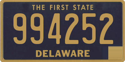 DE license plate 994252