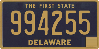 DE license plate 994255