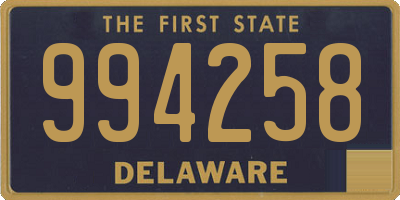 DE license plate 994258