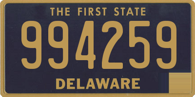 DE license plate 994259