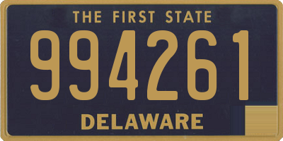 DE license plate 994261