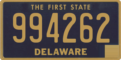 DE license plate 994262