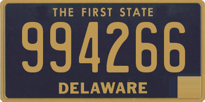 DE license plate 994266