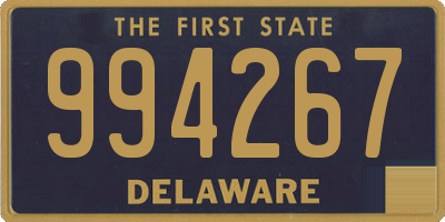 DE license plate 994267