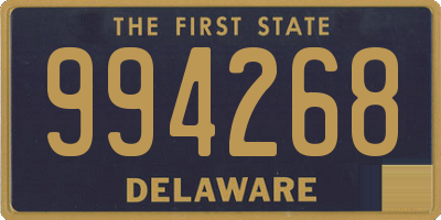 DE license plate 994268